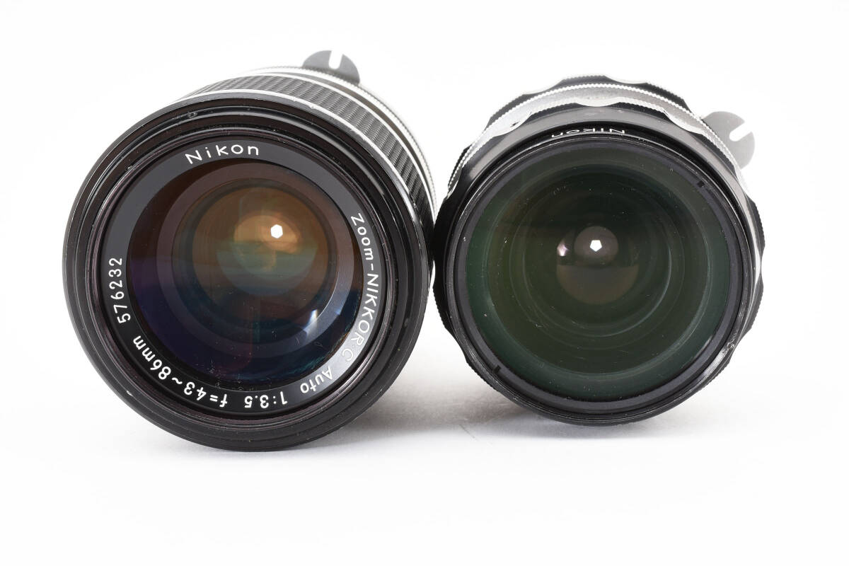 Nikon Nikkor H・C HC auto 3.5 28mm + zoom nikkor c auto 3.5 43-86mm 2090081 ニコン　レンズ　まとめ　セット_画像3
