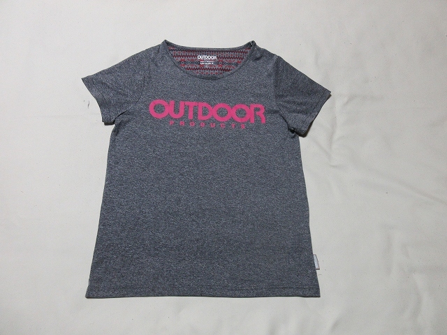 O-185*OUTDOOR( outdoor )! gray / short sleeves T-shirt (L)*