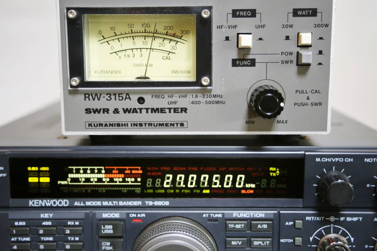 ケンウッド TS-690S HF/50MHz オールモード 無線機 ゼネカバ送信改造済1.62～30MHz オートアンテナチューナー付 CB無線の画像5