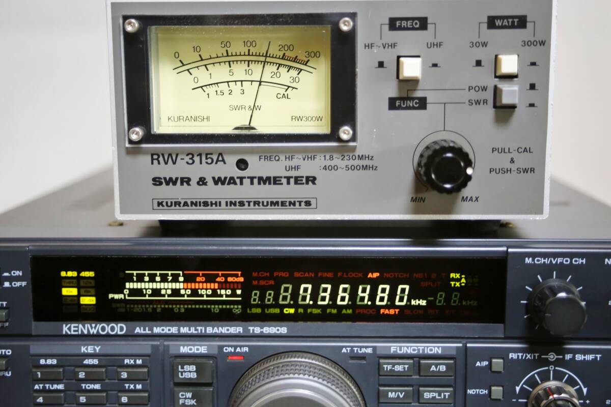 ケンウッド TS-690S HF/50MHz オールモード 無線機 ゼネカバ送信改造済1.62～30MHz オートアンテナチューナー付 CB無線の画像3