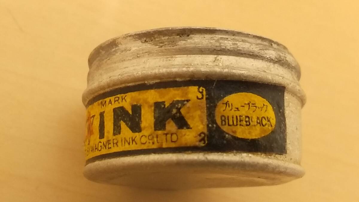 【希少・当時もの】WAGNER INK ワグナーインク ブリューブラック MANUFACTURED BY WAGNER INK 古い古いインク瓶 アンティーク インテリアの画像9