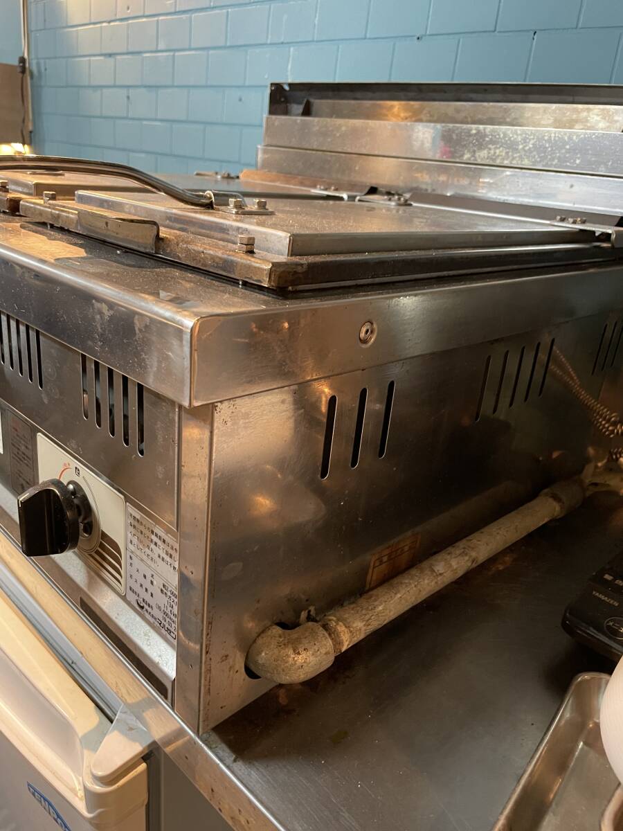 餃子焼き機 マルゼン MGZ-066W 2018年製 都市ガス W600×D600×H410mm 中古 業務用 厨房用の画像6