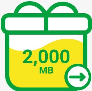 mineo(マイネオ) パケットギフト 2000MB_画像1