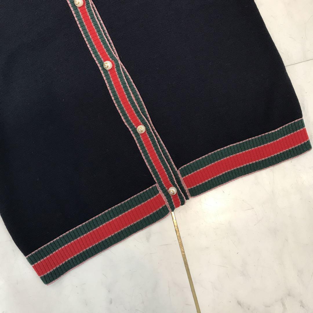 美品 GUCCI グッチ シェリーライン カーディガン パールボタン 美品 GUCCI グッチ シェリーライン カーディガン パールボタン