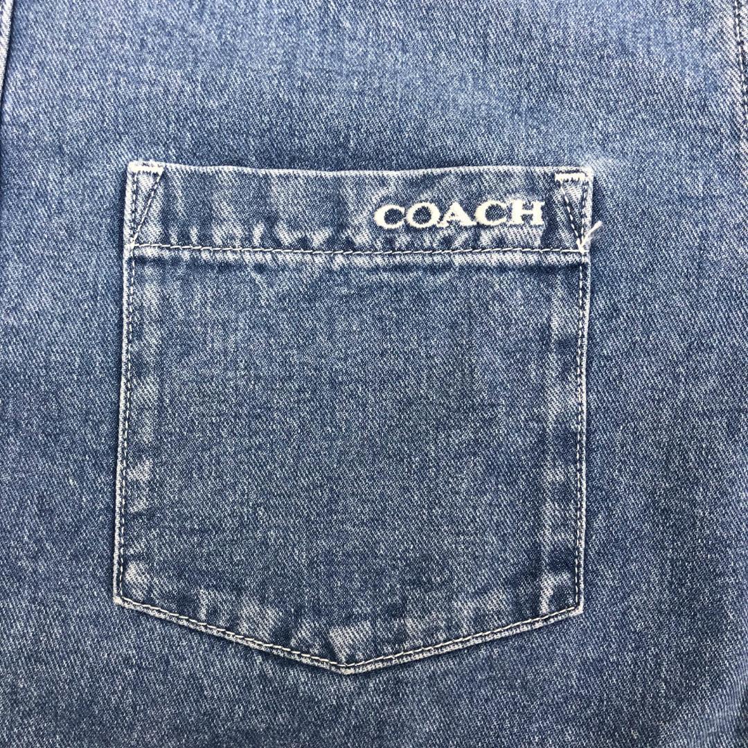 ☆未使用品☆【COACH】ショート スリーブ デニム シャツ　メンズ　XL