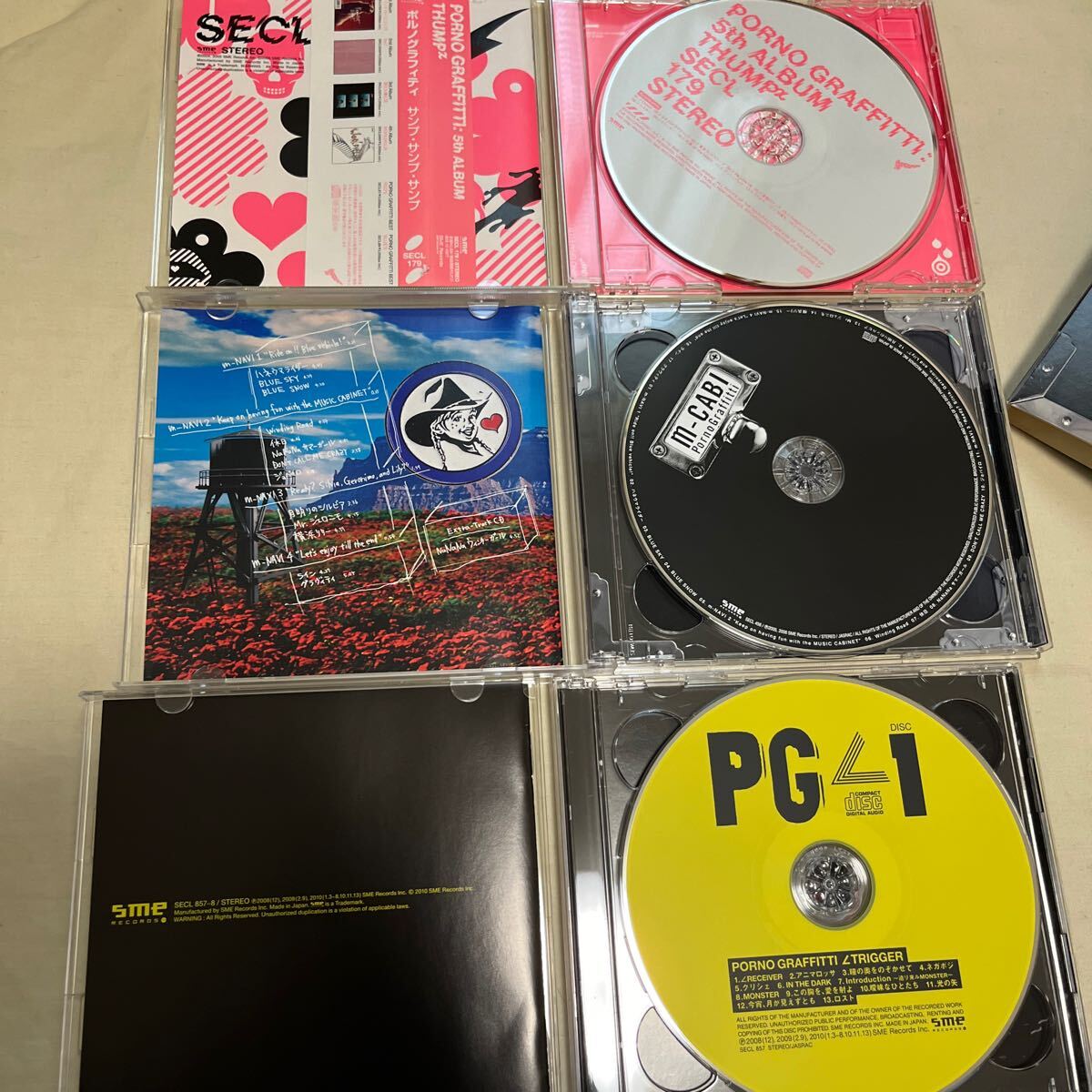 ポルノグラフィティ CD6枚セット THUMPx/m-CABI/∠ TRIGGER/BUTTERFLY EFFECT/BEST ACE/BEST JOKER_画像3