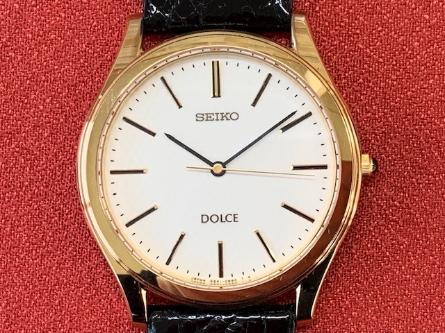 【未使用品】SEIKO セイコー DOLCE ドルチェ メンズ クオーツ ※裏蓋社名刻印有り_画像1