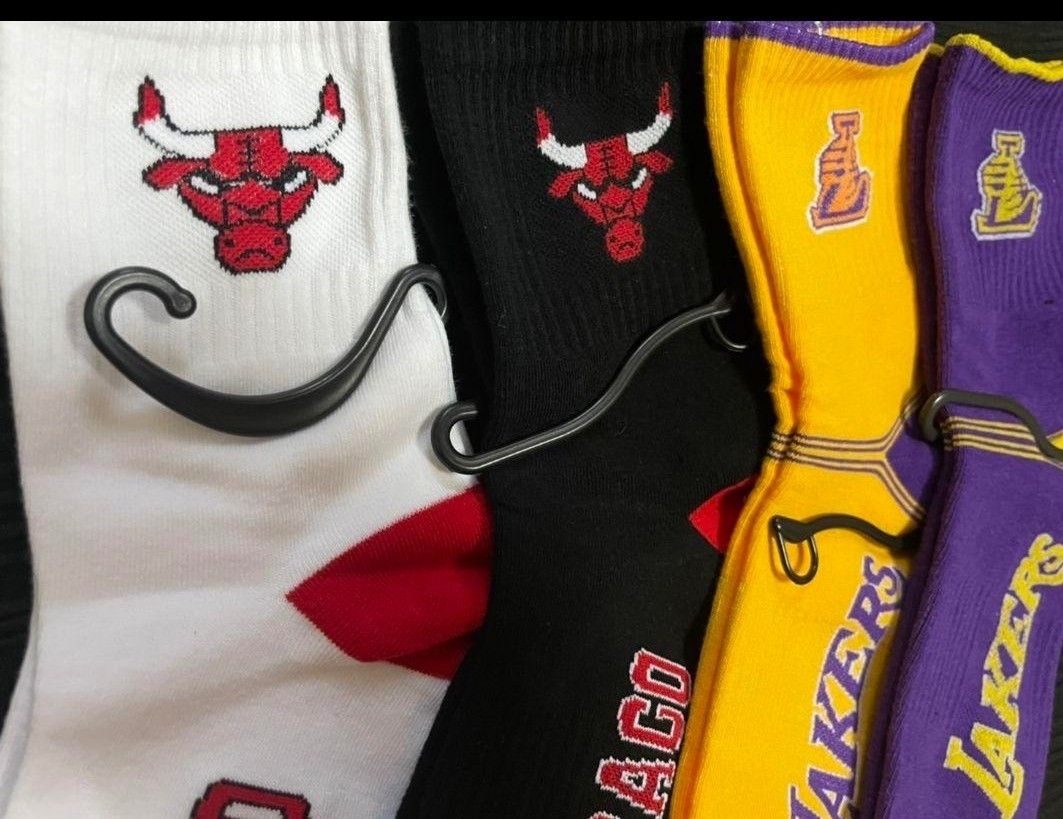 BULLS シカゴブルズ LAKERS レイカーズ NBA ソックス 靴下 4足セット