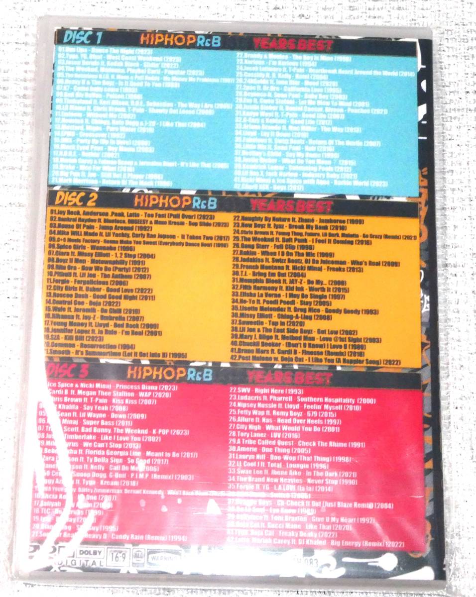 最新/35年分のヒット曲集結 HIPHOP R&B 35YEARS BEST 1989-2023/DVD3枚組/全126曲_画像4