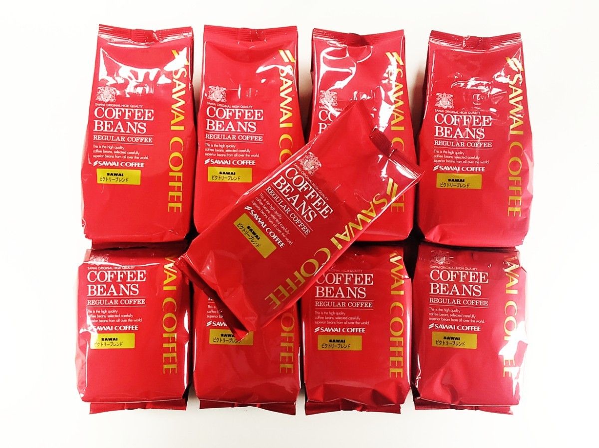 【新品・9袋】澤井珈琲 ビクトリーブレンド 約450杯分 中挽き 粉 お得 セット 珈琲 焙煎したて