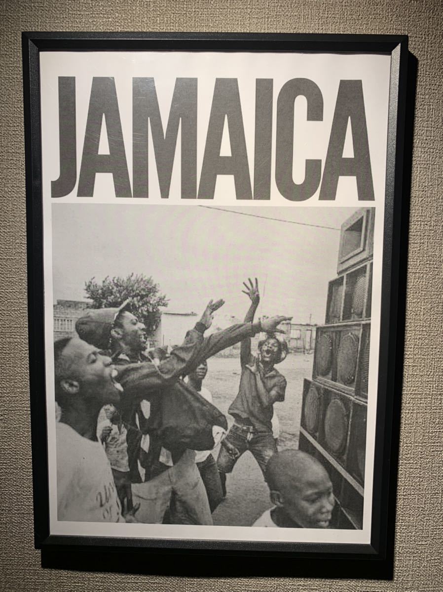 JAMAICA ジャマイカ 90s ダンスホール A4 ポスター 額付き ⑥_画像1
