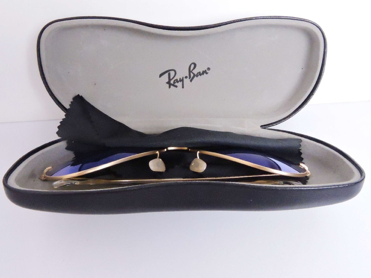 正規品 レイバン Ray-Ban サングラス RB3025 アビエーター LARGE METAL 112/17 58□14 3N ティアドロップ イタリア製 ケース付き_画像9