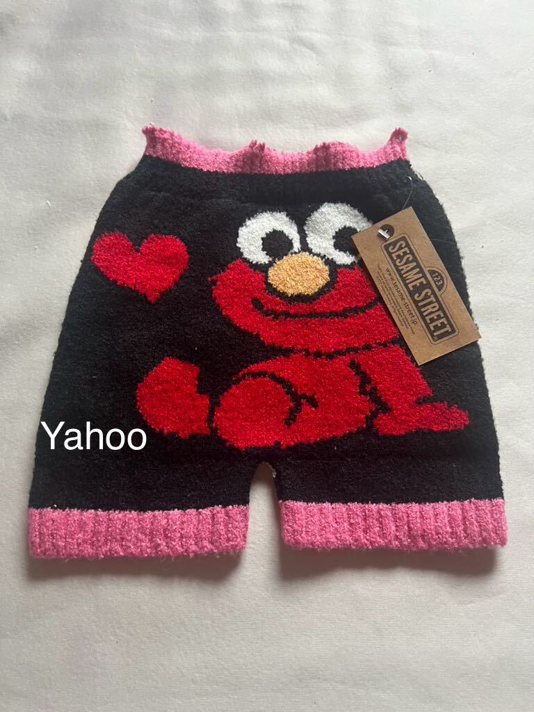 M〜L 毛糸のパンツ ブルマ/防寒 はらまき/パンツ/下着 肌着/新品/SESAMESTREET エルモ ELMO セサミストリート　ハート　あったか_画像1