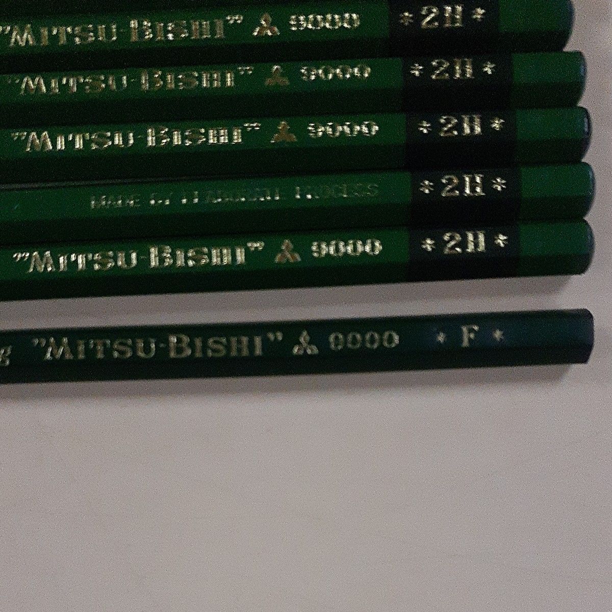 レトロ　三菱鉛筆　芯　2H10本　F1本　計11本　未使用　