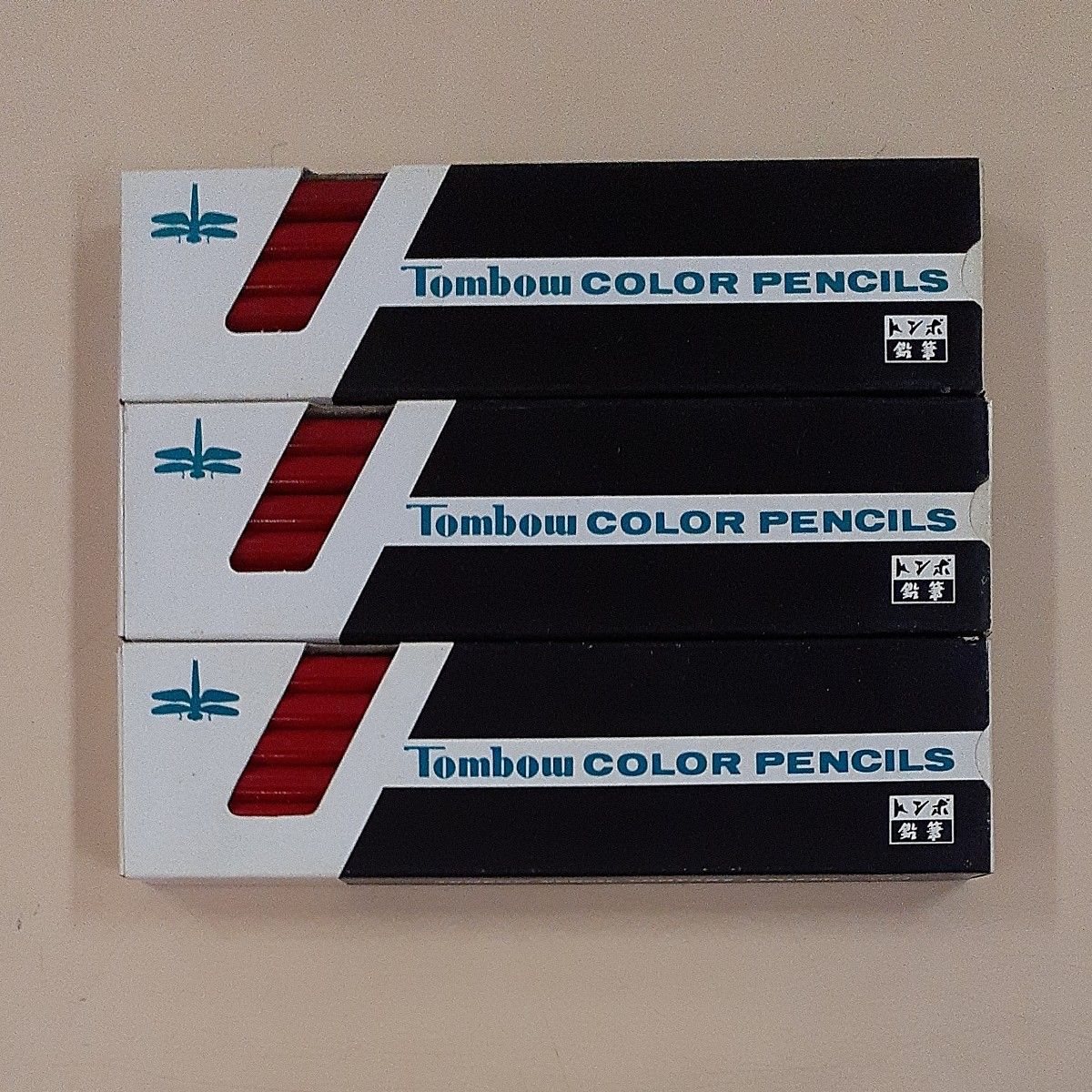 トンボ鉛筆　赤鉛筆　3ダース　未使用　長期保管品