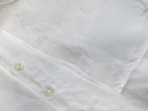 ■■＜美品：イタリア製＞ヒュ－ゴボス＜HUGO BOSS：quality linen＞pullover summer white リネン シャツ ＜M＞■■_画像7