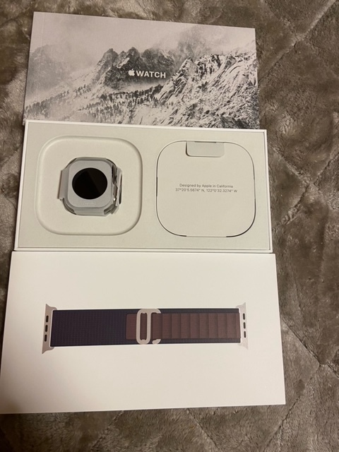 ★超美品★ Apple Watch Ultra 2 GPS+Cellularモデル 49mm MREW3J/A チタニウム/インディゴアルパインループ Lの画像3