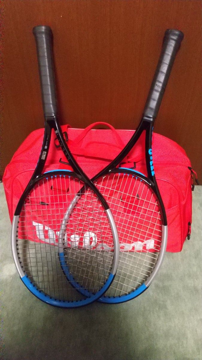 美品 2本セット ウィルソン ウルトラ 100 V3.0 G2 テニスラケット Wilson ultra  テニスバッグ付き
