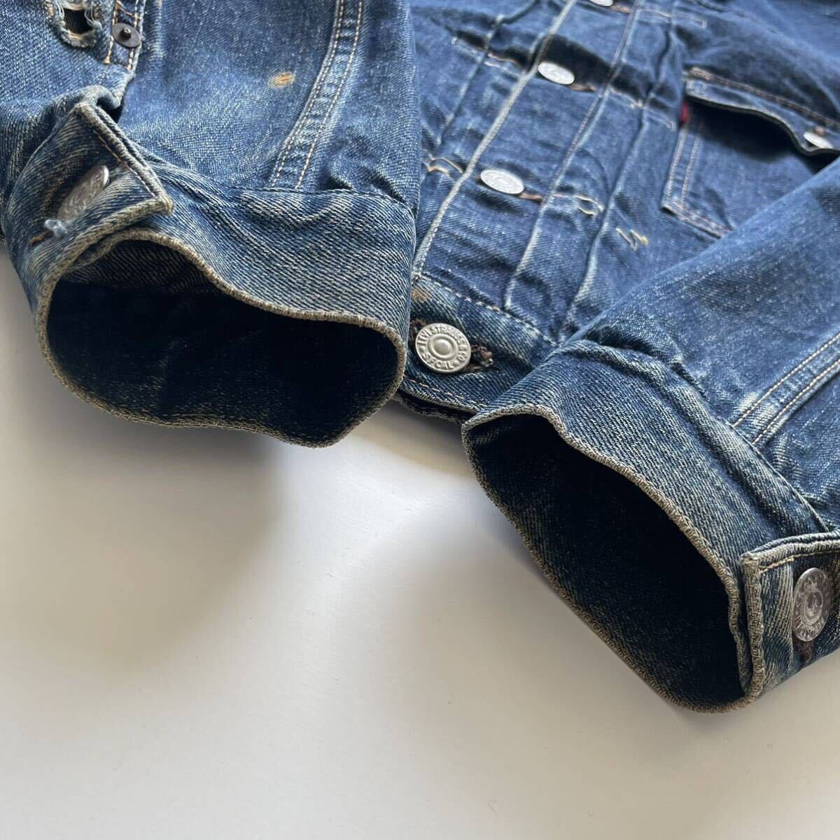 Levi's 50S 506 XX デニムジャケット 1st 色残り◎ オリジナル ビンテージ VINTAGE 507 557 70505 BIG E 501 40S リーバイス 送料無料_画像6