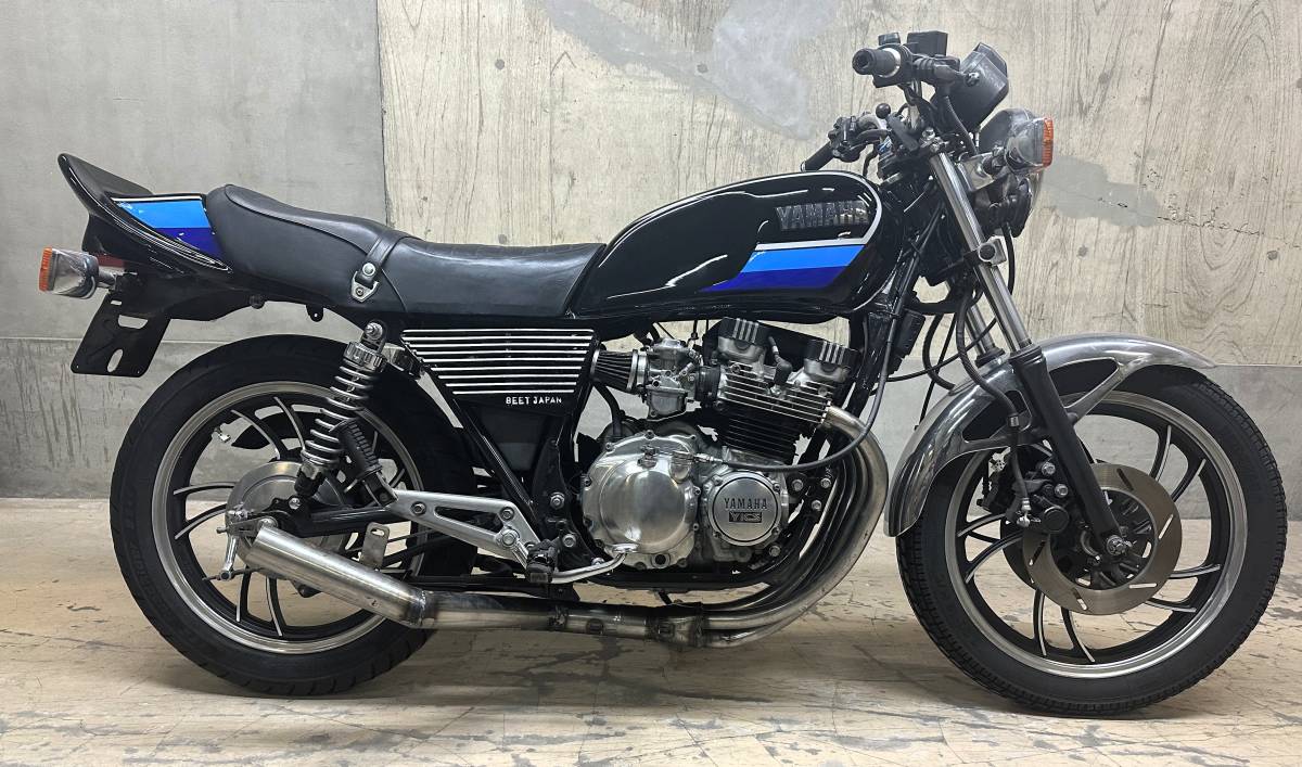 ＸＪ４００　外装セット　黒青　タンク　アルフィン　ハネテールカウル　エンブレム/中古 タンクXJ550 XJ400DテールBEETマーシャル_画像9