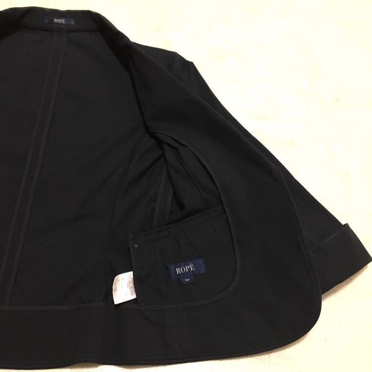 # прекрасный товар ROPE Rope Jun сделано в Японии хлопок хлопок жакет тренчкот блузон блейзер 9 номер 2 номер 38 номер M размер чёрный черный 