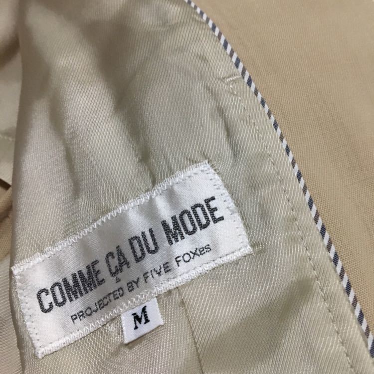 # beautiful goods COMME CA DU MODE Comme Ca Du Mode made in Japan thin wool 100% wool jacket trench coat blaser 9 number 2 number 38 number M size beige 