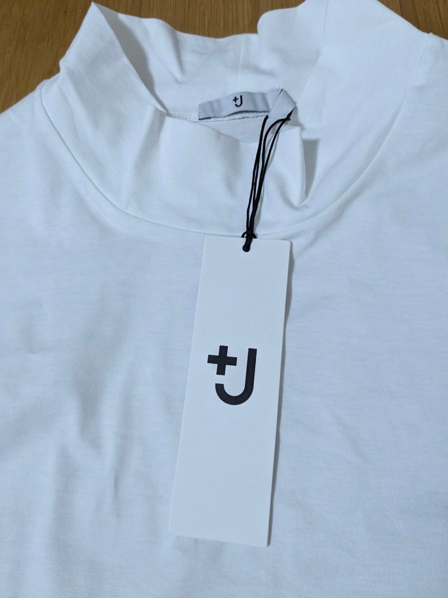 ユニクロ　UNIQLO　＋j プラスj　モックネック　Tシャツ　ロンT　未使用　白　XL