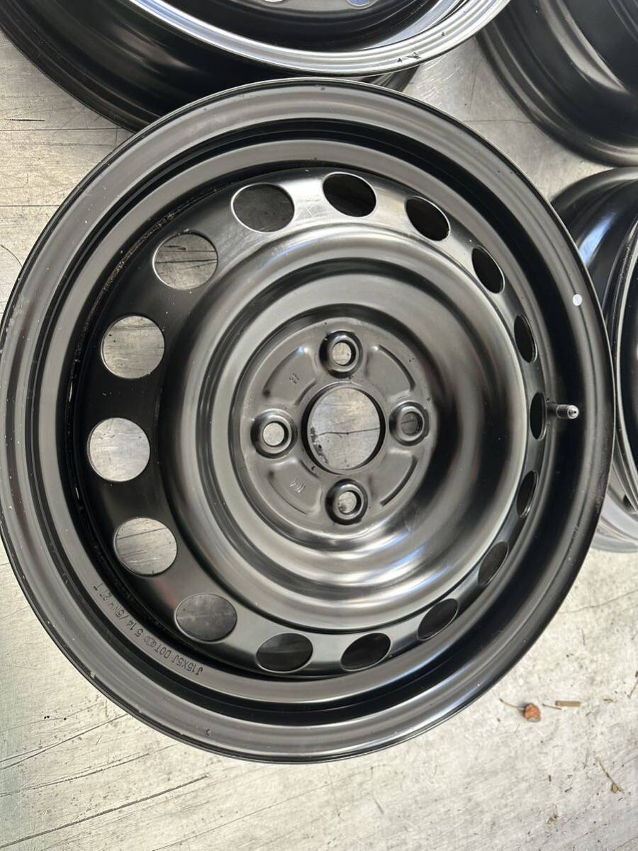 TOYOTA 純正 スチールホイール 15インチ 5J +39 4H PCD100 ハブ径54mm NHP10 アクア　ヴィッツ_画像5