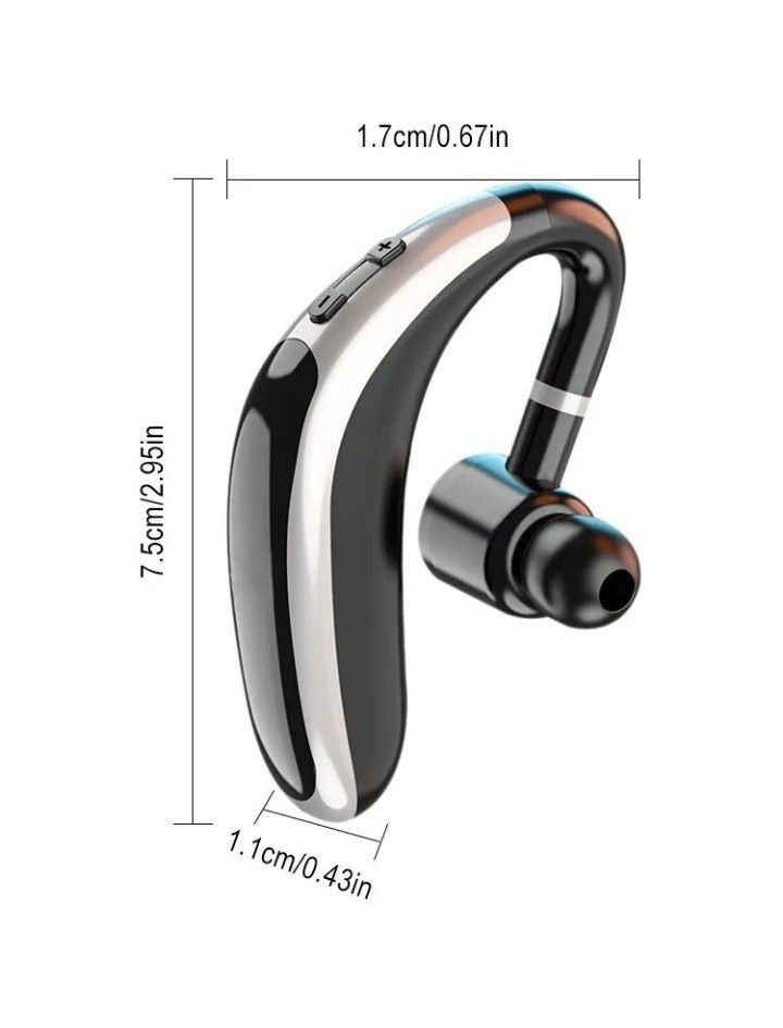 Bluetooth 5.0 ワイヤレスイヤホン  耳掛けイヤフォン 片耳
