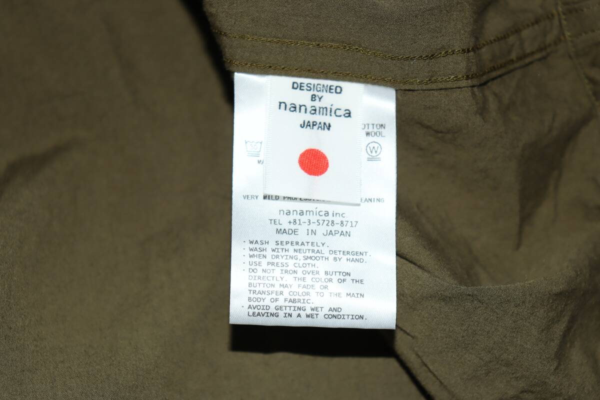 送料無料 特価即決【未使用】nanamica ★ Cotton Wool Deck Shirt (Mサイズ) ★ ナナミカ デッキシャツ US ARMY SUGF357 日本製 KK_画像7