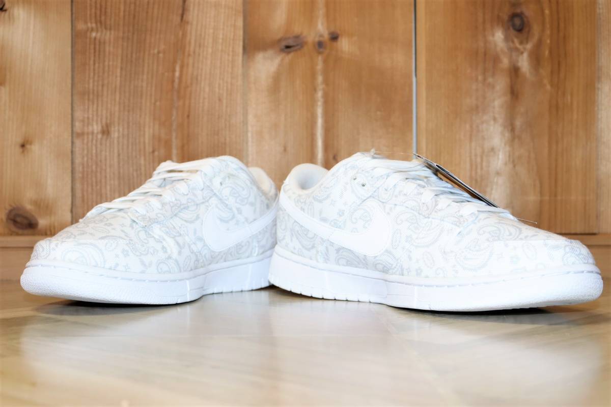 送料無料 即決【未使用】 NIKE ★ W DUNK LOW ESS Paisley (US10.5/27.5cm) ★ ナイキ ダンク ペイズリー DJ9955-100 バンダナ_画像6