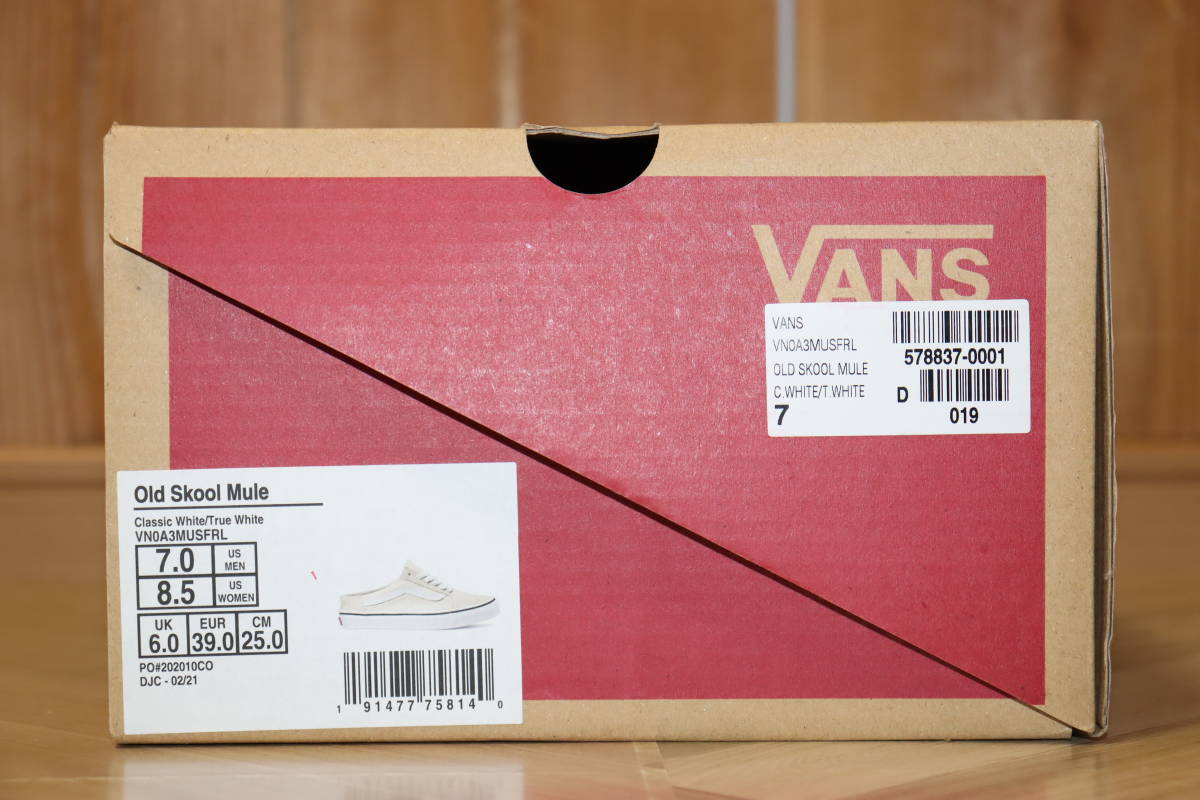 送料無料 即決【未使用】 VANS ★ USA企画 OLD SKOOL MULE (US7/25cm) ★ バンズ オールドスクール ミュール サンダル クロッグ_画像8