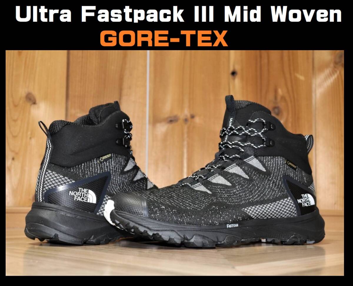  быстрое решение [ не использовался ]THE NORTH FACE * Ultra быстрый упаковка III mid u-bnGORE-TEX походная обувь (26cm)* North Face 
