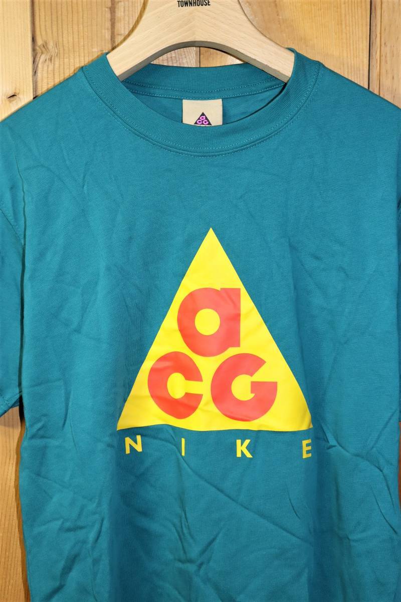送料無料 即決【未使用】 NIKE ★ ACG SS Tee Logo Giant (Mサイズ) ★ ナイキ ロゴT ルーズフィット CV1533-381 グリーン_画像5
