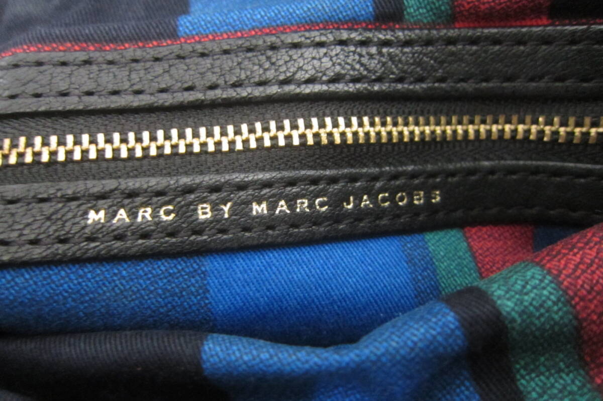 Marc by Marc Jacobs マークバイマークジェイコブス ショルダーバッグ かばん 一部牛革 黒 O2403B_画像5