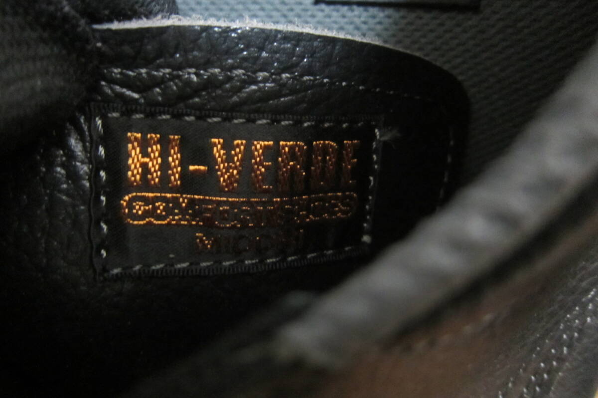 新品B品 MIDORI ミドリ安全 HI-VERDE 安全靴 革製 日本製 26.5㎝EEEE 黒 O2403D_画像5
