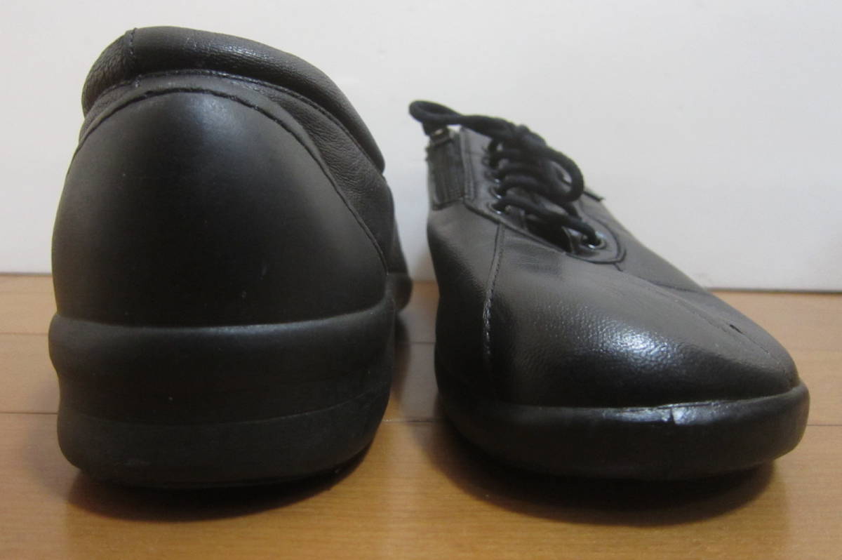 Bon Step ボンステップ 靴 ウォーキングシューズ サイドファスナー 日本製 黒 24.5㎝EEEE O2401C_画像3