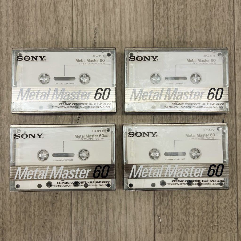 ■C-316 SONY ソニー Metal Master 60 メタルマスター 4本 セット 未開封 未使用 カセットテープ 記録媒体 記録メディア _画像1