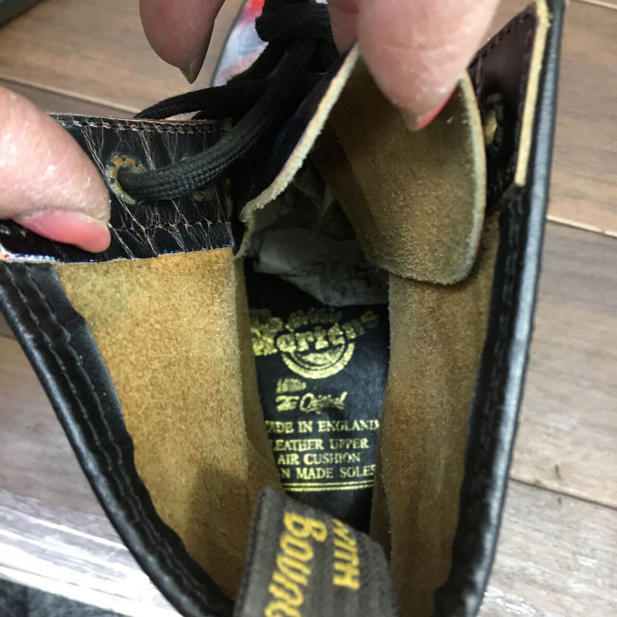 KT240305 Y-1 DR.MARTENS ドクターマーチン 8ホールブーツ レザーブーツ カジュアルブーツ ショートブーツ レディース約23cmの画像6