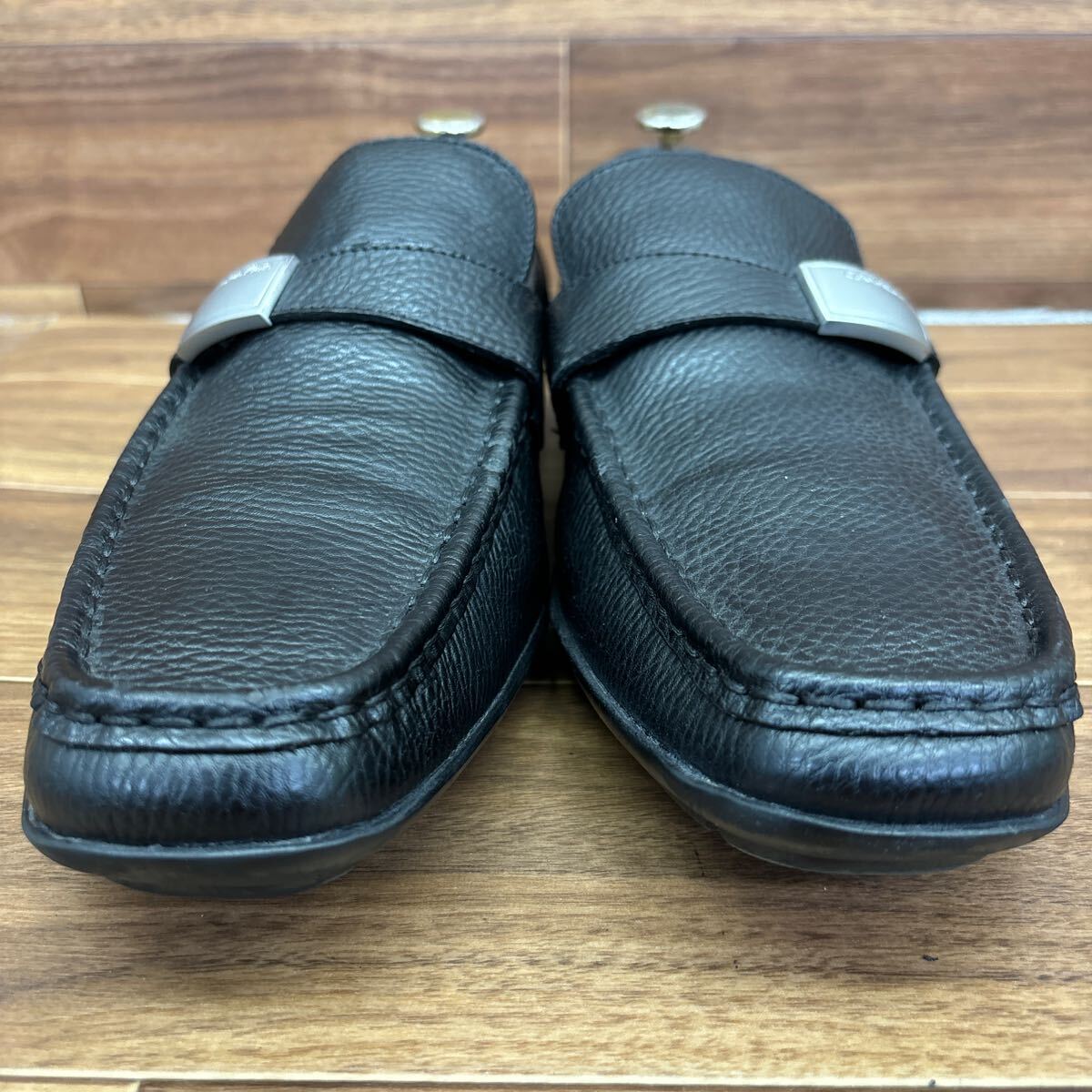 KT240306 D-51 Calvin Klein カルバンクライン ローファー ビジネスシューズ レザーシューズ ブラック メンズ 29.5cm_画像3