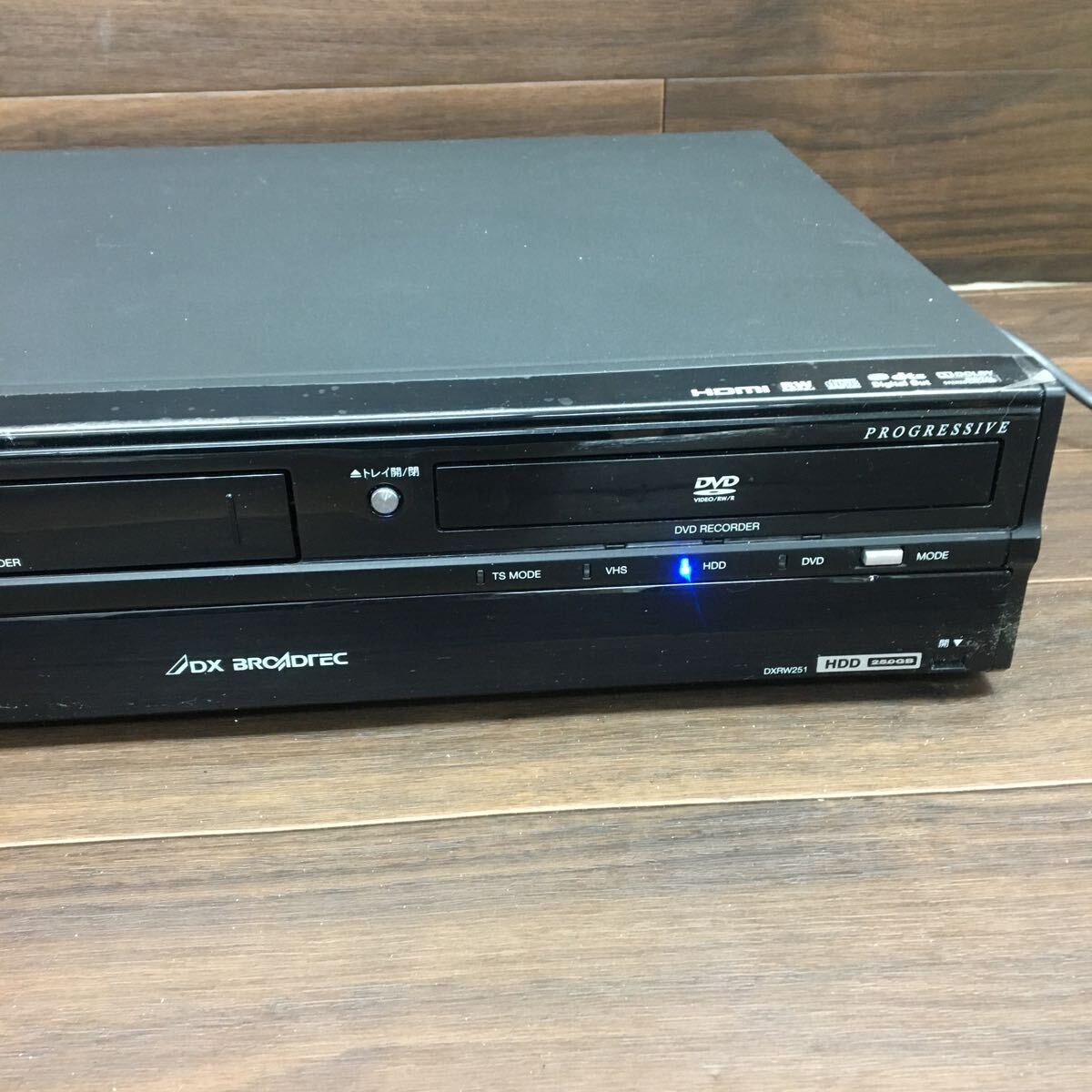 *B-908 DX antenna HDD installing video one body DVD recorder DXRW251 VHS DVD HDD digital broadcasting image equipment black electrification has confirmed 