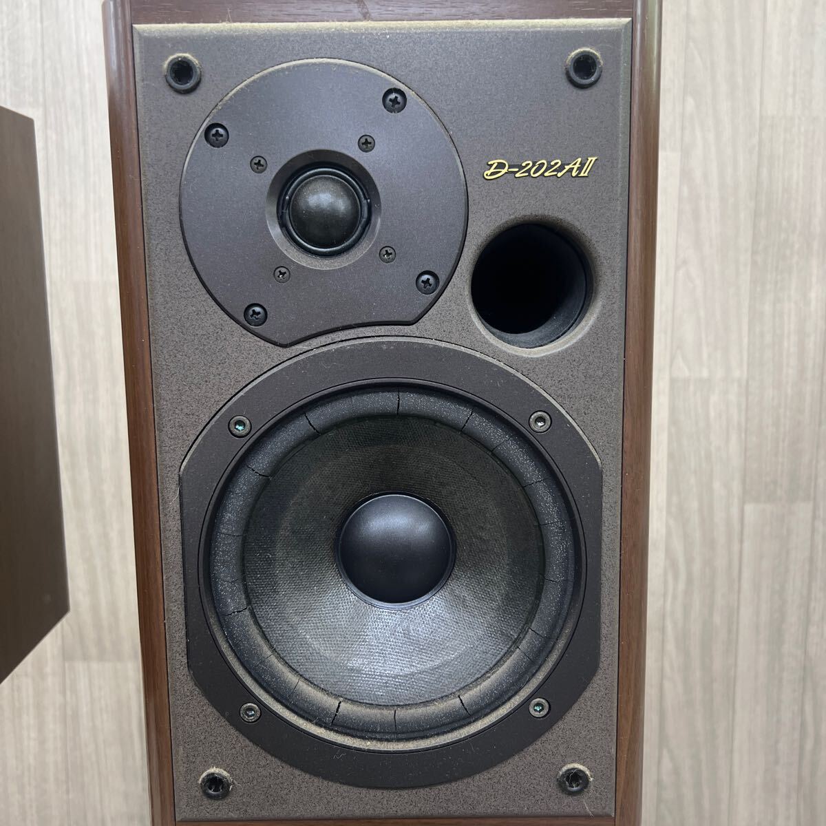 ■C-285 ONKYO オンキョー スピーカー ペア D-202All 音響機器 スタンド付き AS-200A 簡易音出し確認済みの画像3