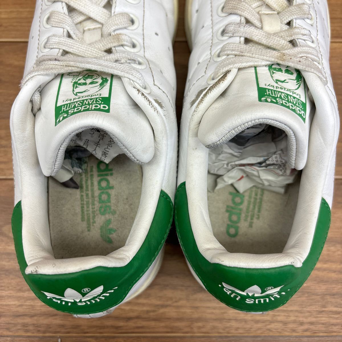 D-24 adidas アディダス STANSMITH スタンスミス カジュアルスニーカー ローカットスニーカー ホワイト メンズ 25cm_画像6