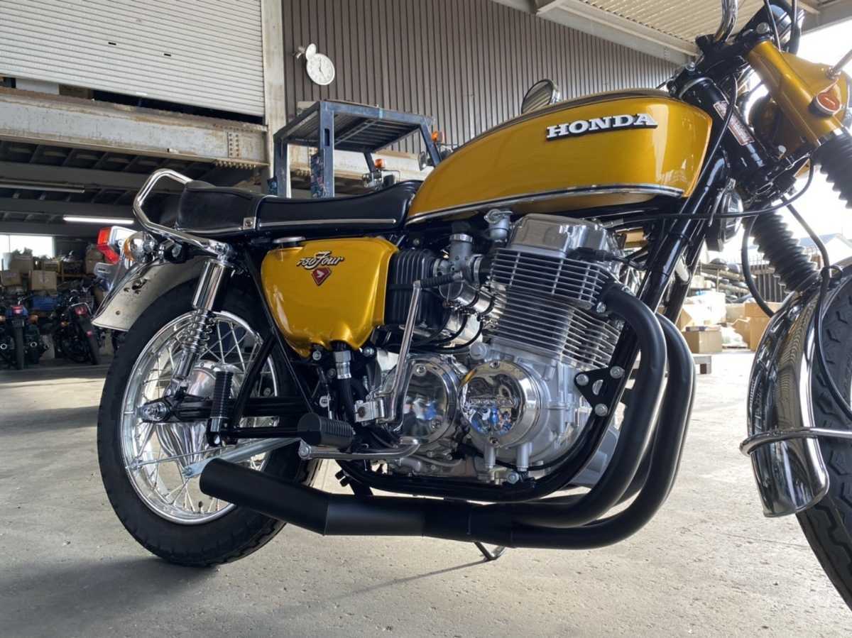 CB750K k0 k1 k2 k3 k4 k5 k6 k7 ショート管 ブラック マフラー CB750FOUR 国内生産_画像3