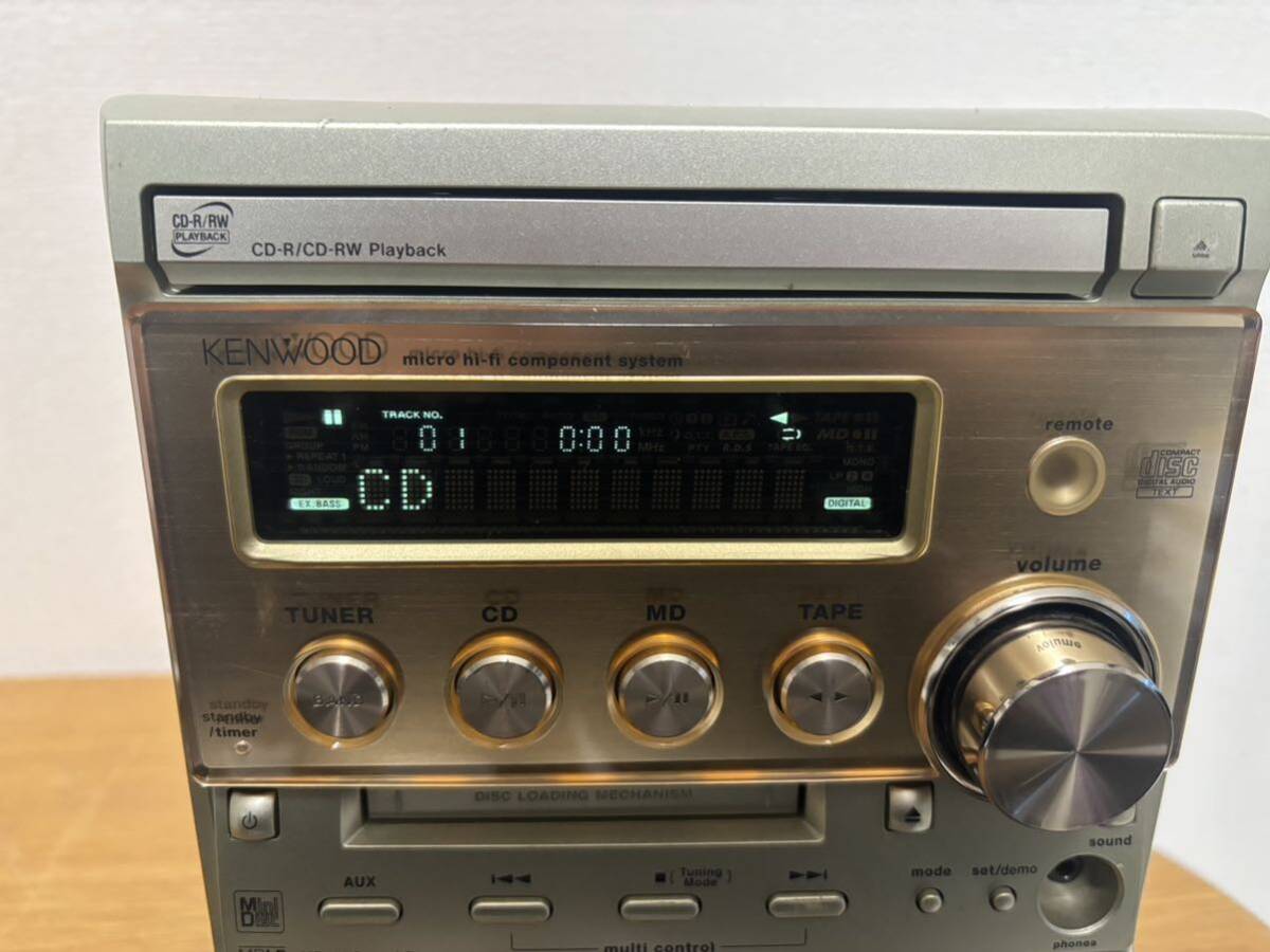 KENWOOD RXD-SK3MD ミニコンポ MD CD カセットテープ FM/AMラジオ ケンウッド _画像2