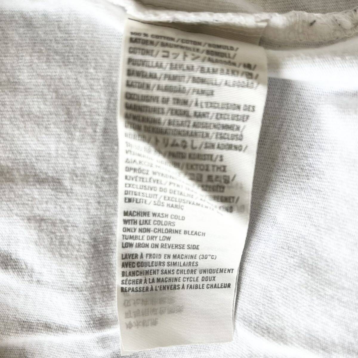 Abercrombie＆Fitch アバクロンビー&フィッチ メンズ ロンＴ 長袖Tシャツ S ホワイト プリント トップス Tシャツ _画像9