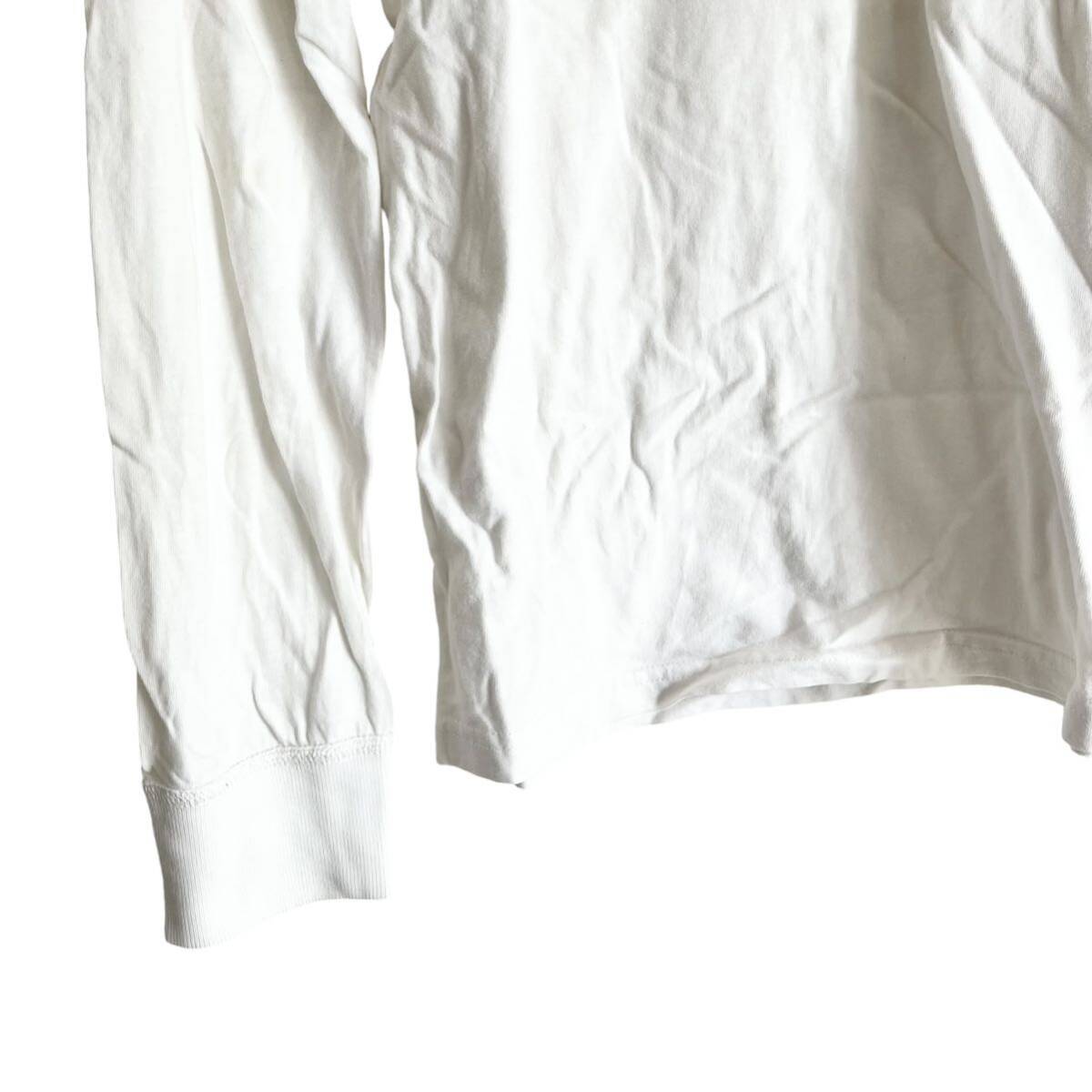 Abercrombie＆Fitch アバクロンビー&フィッチ メンズ ロンＴ 長袖Tシャツ S ホワイト プリント トップス Tシャツ _画像5