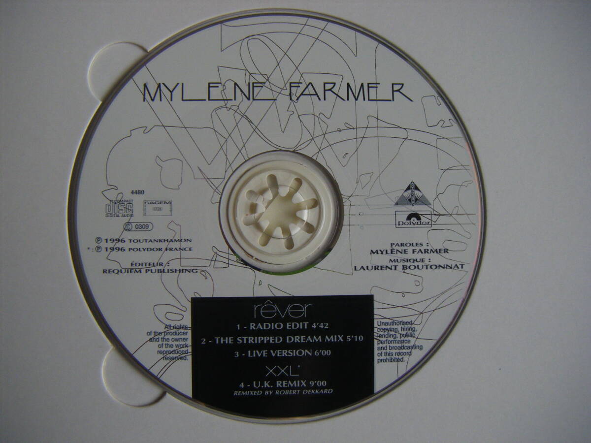 ★[激レアPromo] Mylene Farmer/Rever/Limited Edition/LP Sized JKT/4 Track MAXI Single/XXL/from Anamorphosee/ミレーヌ・ファルメール_画像4