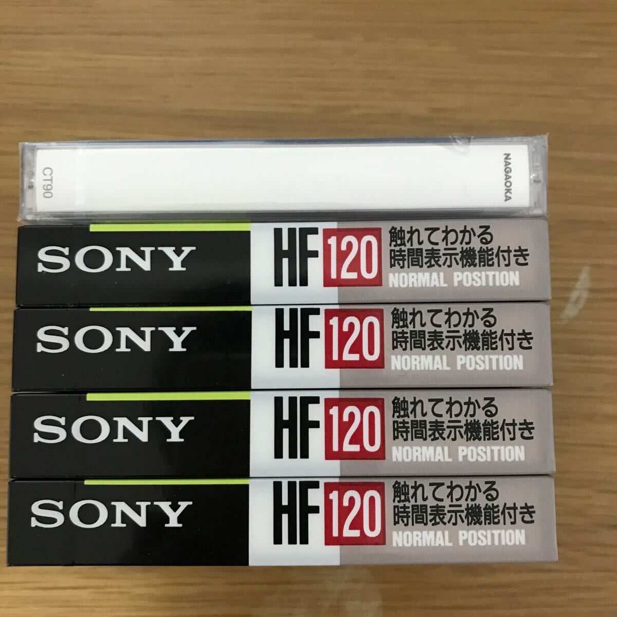 SONY カセットテープ HF 120分4本+NAGAOKA90分1本未開封_画像2