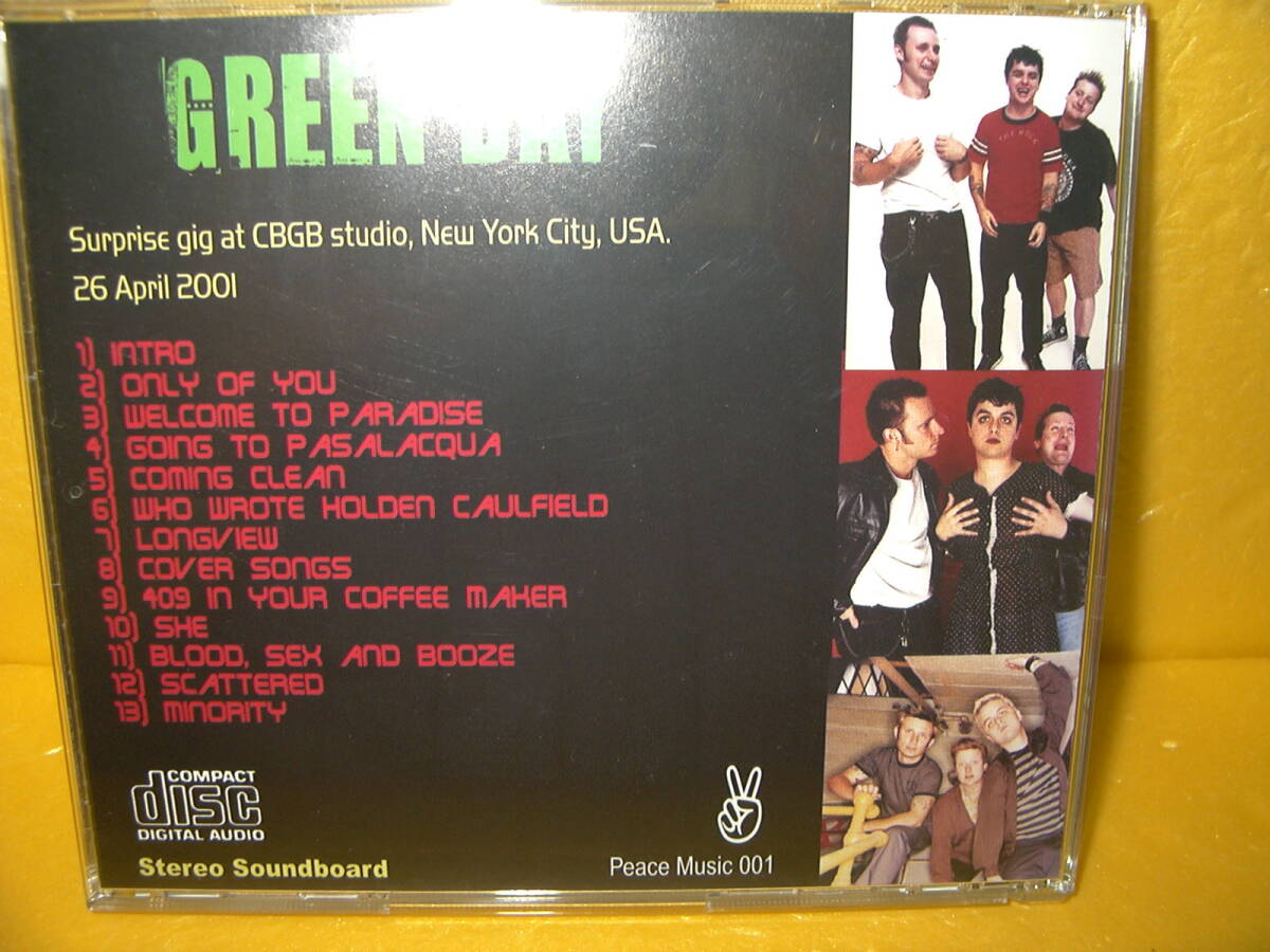 【CD】GREEN DAY「SURPRISE GIG AT CEGB」_画像2